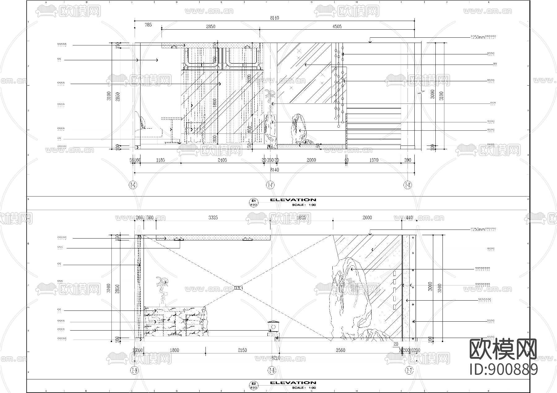 玉禅咖啡馆设计图CAD下载（渲染图3）