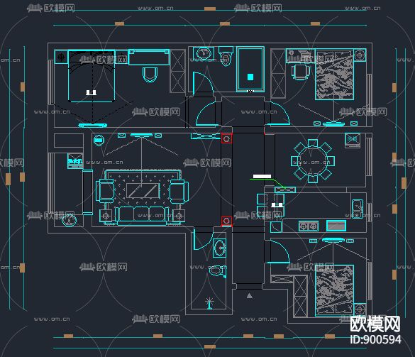 室内欧式精装客厅下载