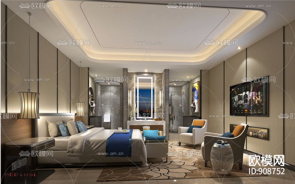 六星级酒店下载（渲染图4）