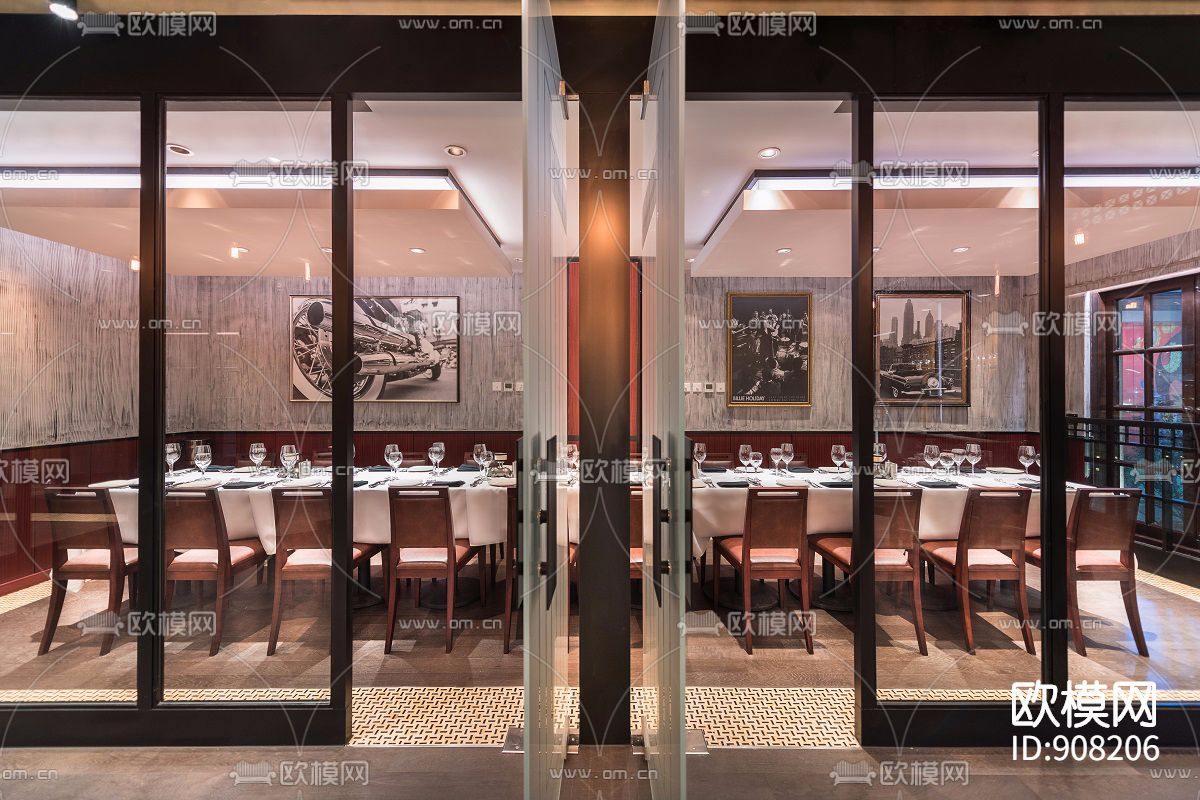 MortonsGrille西餐厅室内施工图下载（渲染图4）
