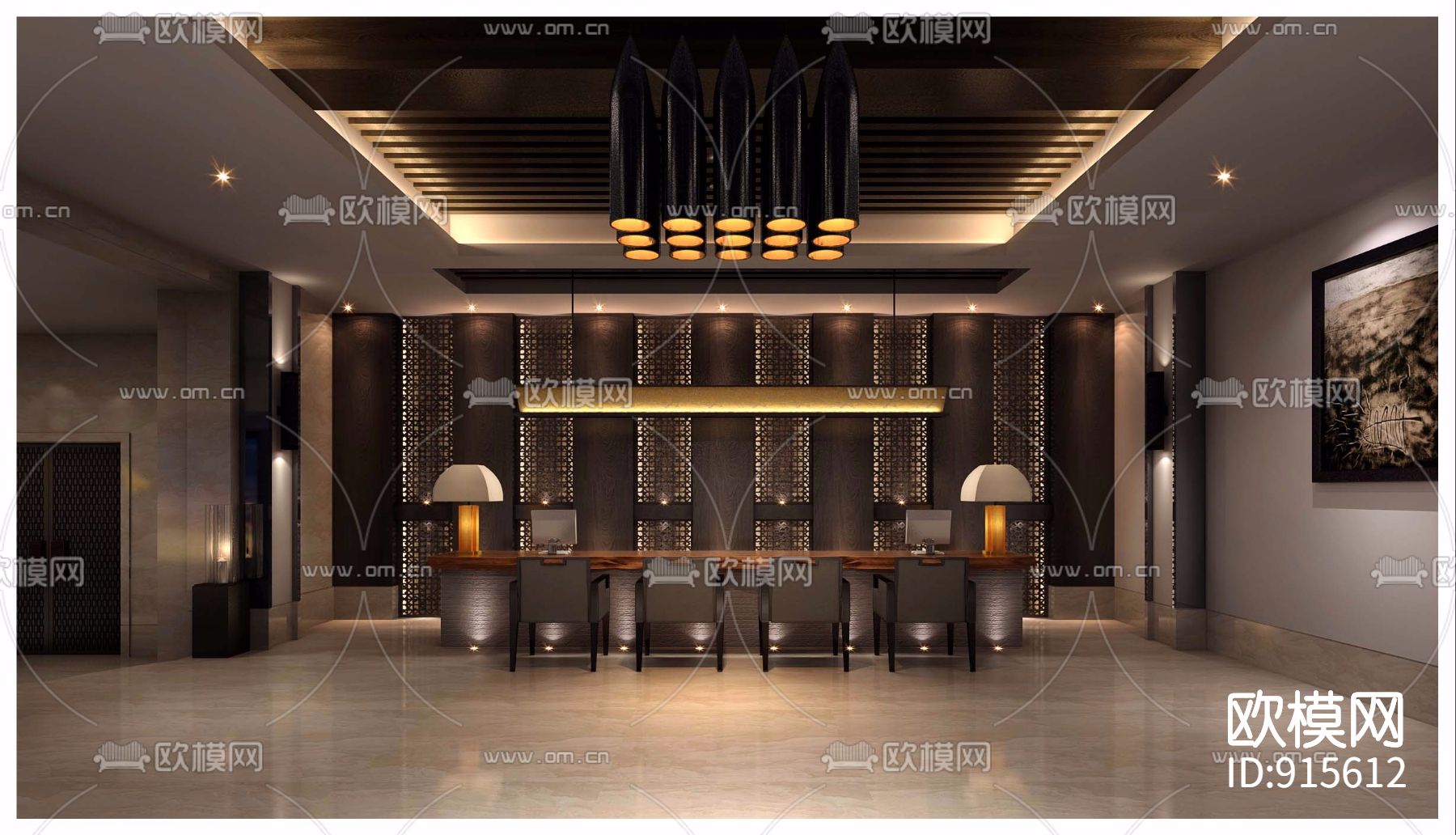 两层独立会所施工图下载（渲染图1）