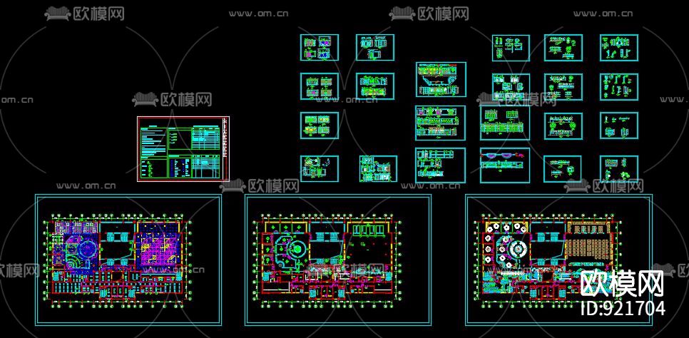 某大学餐厅全套施工图下载（渲染图2）