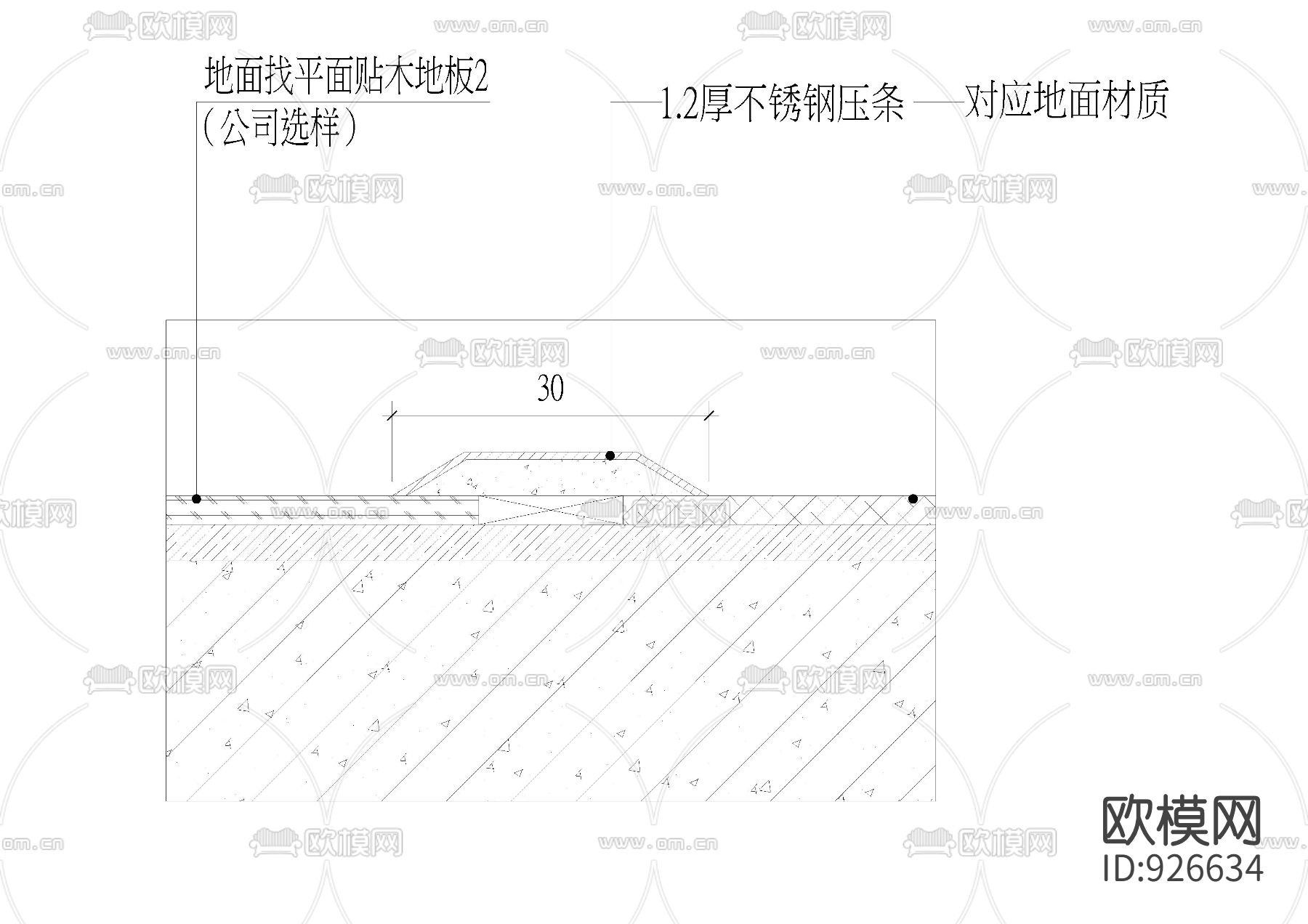 地面地台节点剖面