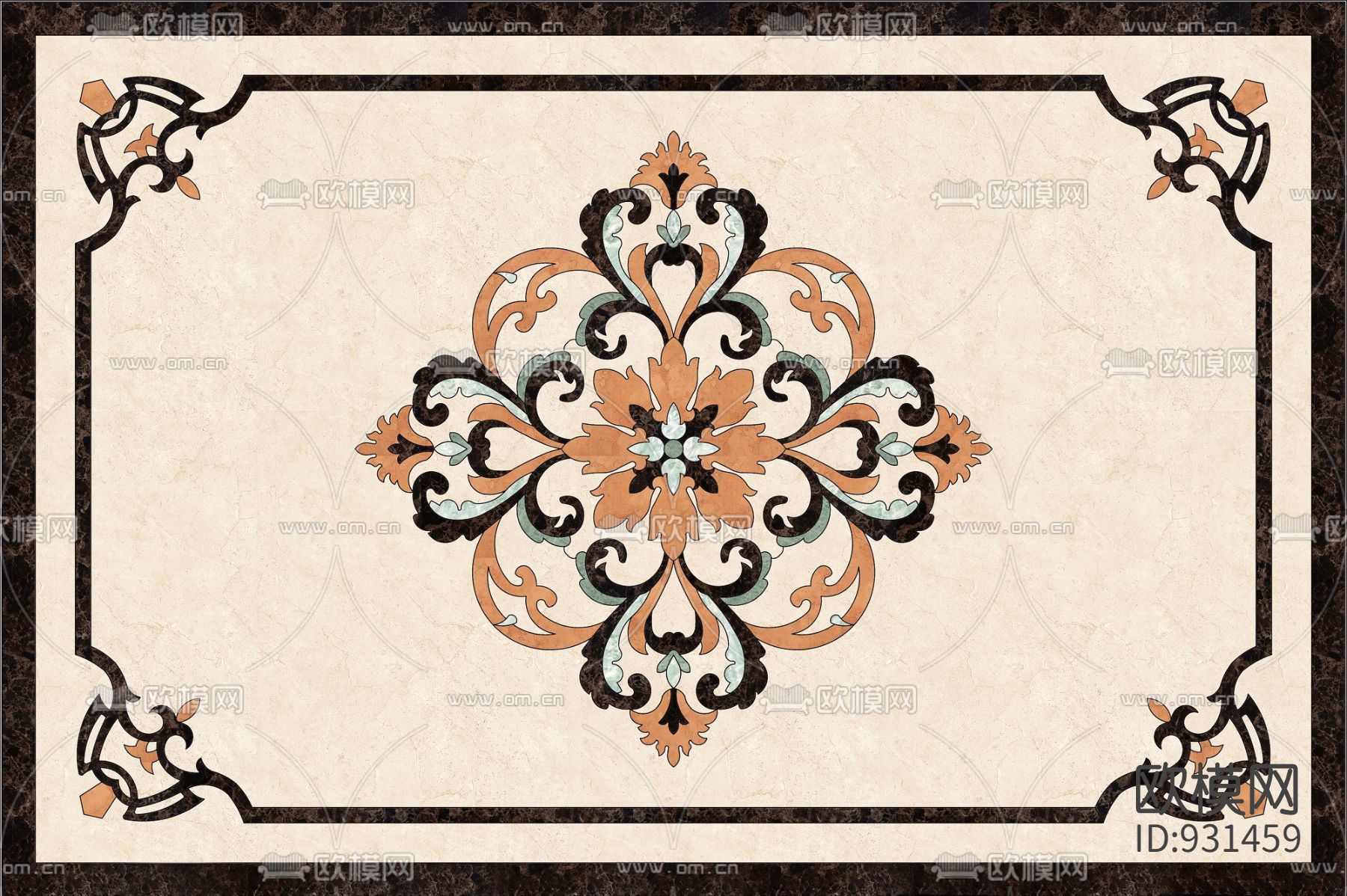 地面拼花下载（渲染图1）