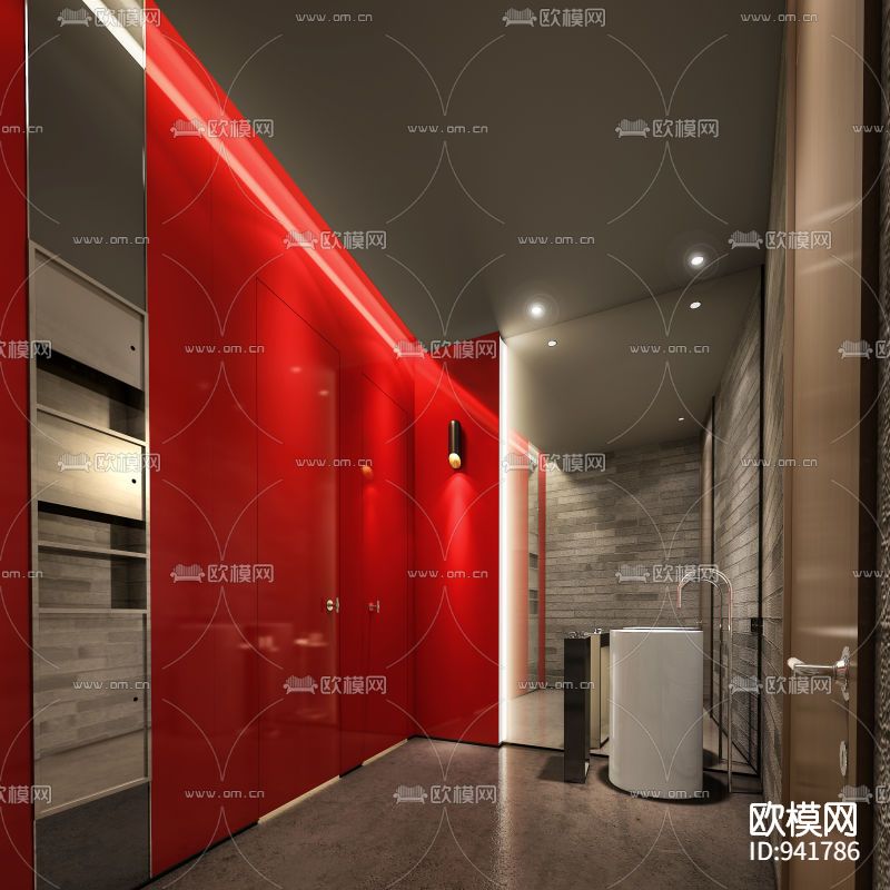 上海外滩拾光高端火锅室内施工图下载（渲染图2）