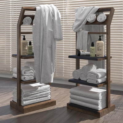  现代浴室毛巾架su模型 