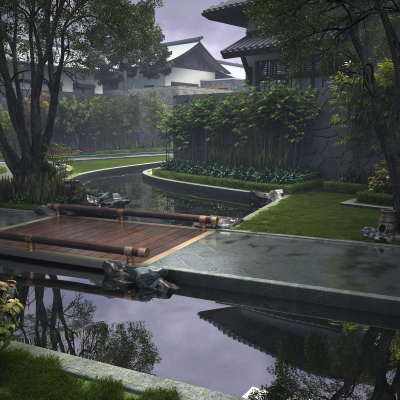 园林景观3d模型