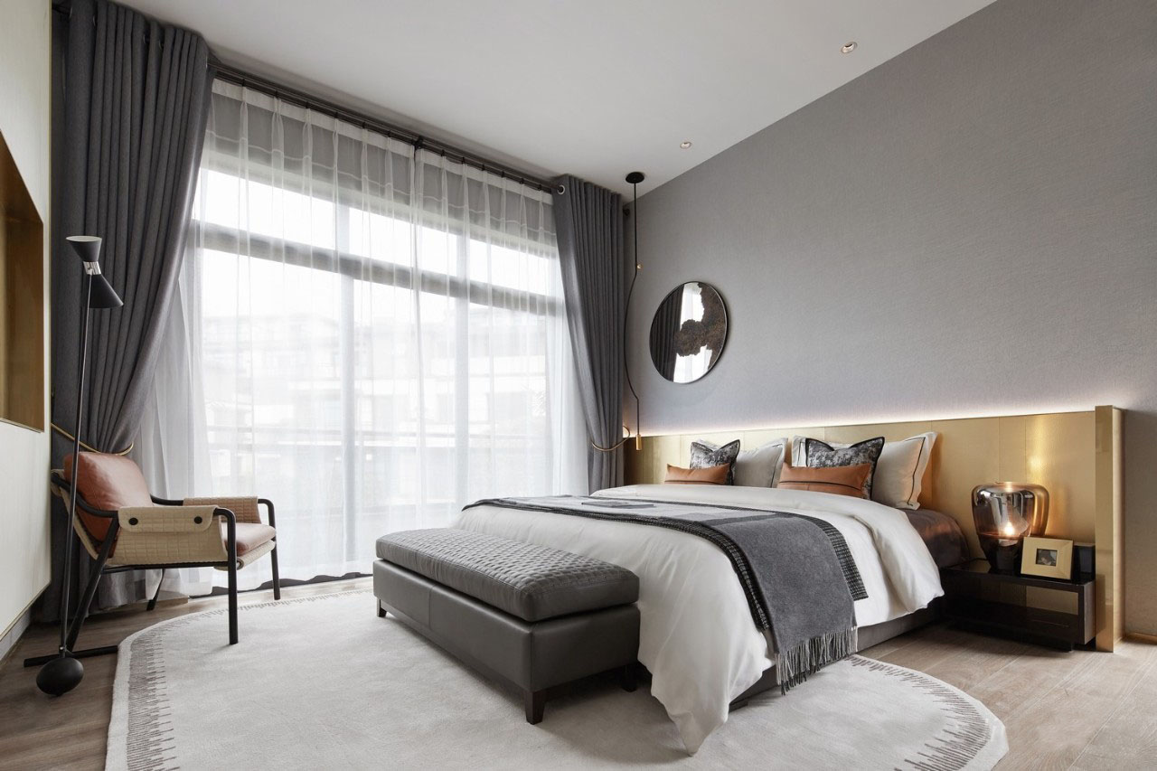 蜜尔设计 现代卧室主人房