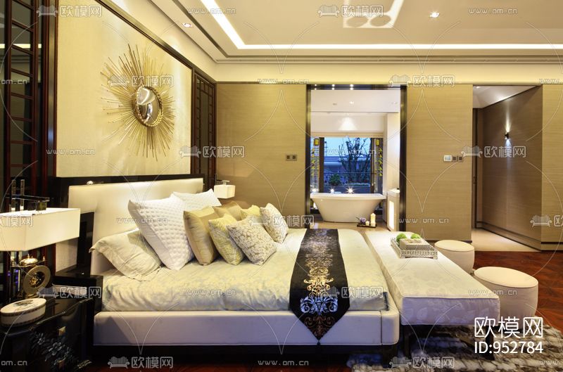 宁波茶亭21号楼A户型室内装饰施工图下载（渲染图1）