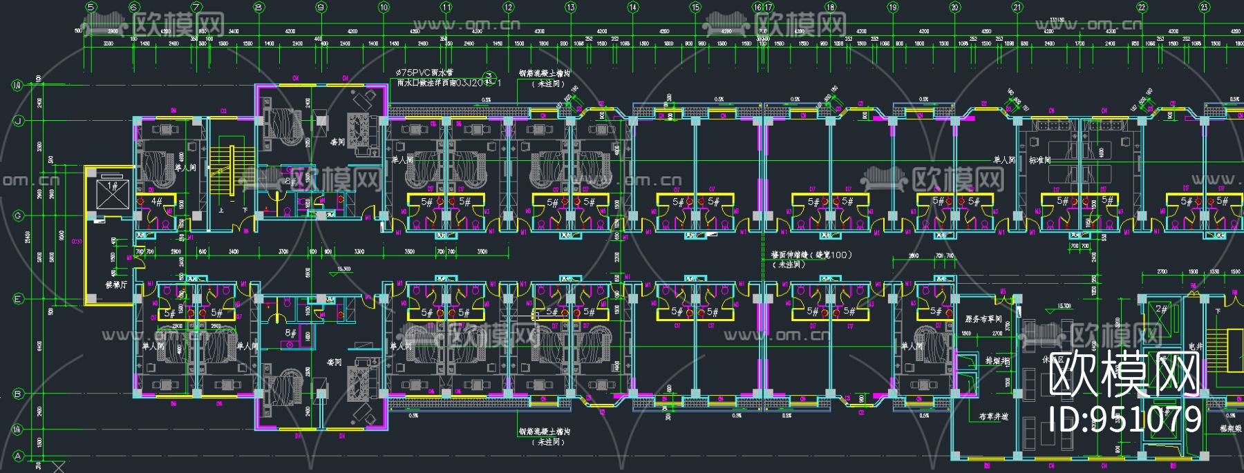 酒店施工图下载（渲染图1）