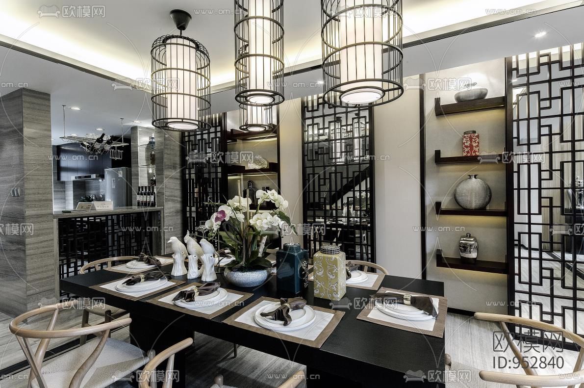 东皇庭集团.湾天下联排别墅CAD施工图下载（渲染图2）