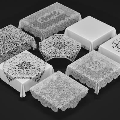 桌椅及桌布3d模型下载-3dmax模型免费下载-欧模网