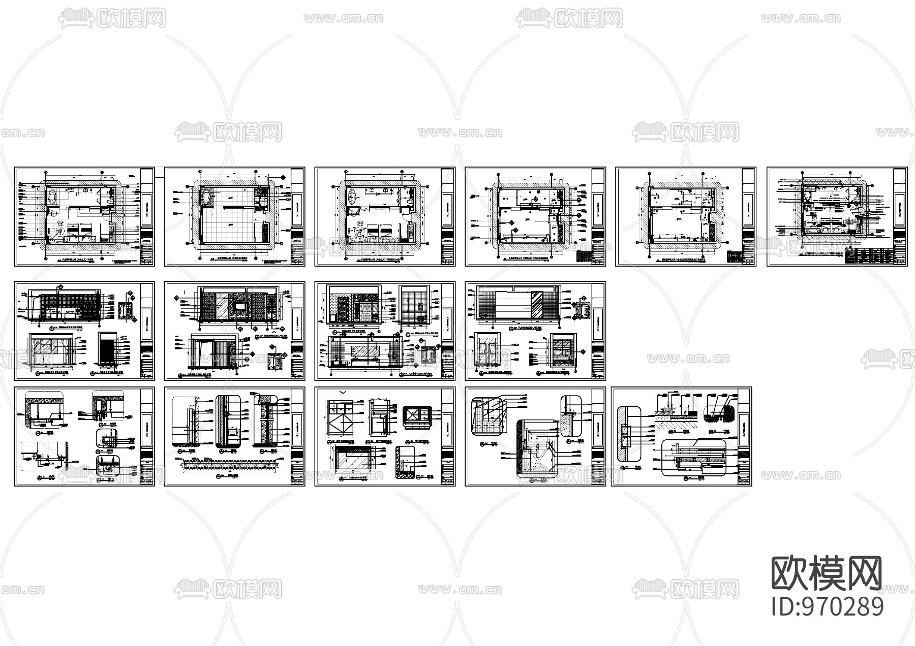 未来主义标准客房竣工图下载（渲染图2）