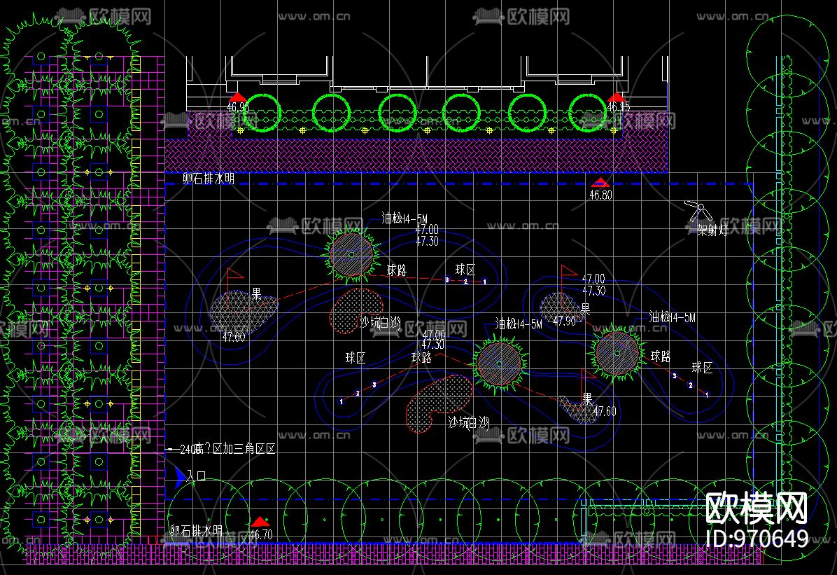 上海市华庭嘉园全套景观设计施工图下载（渲染图3）