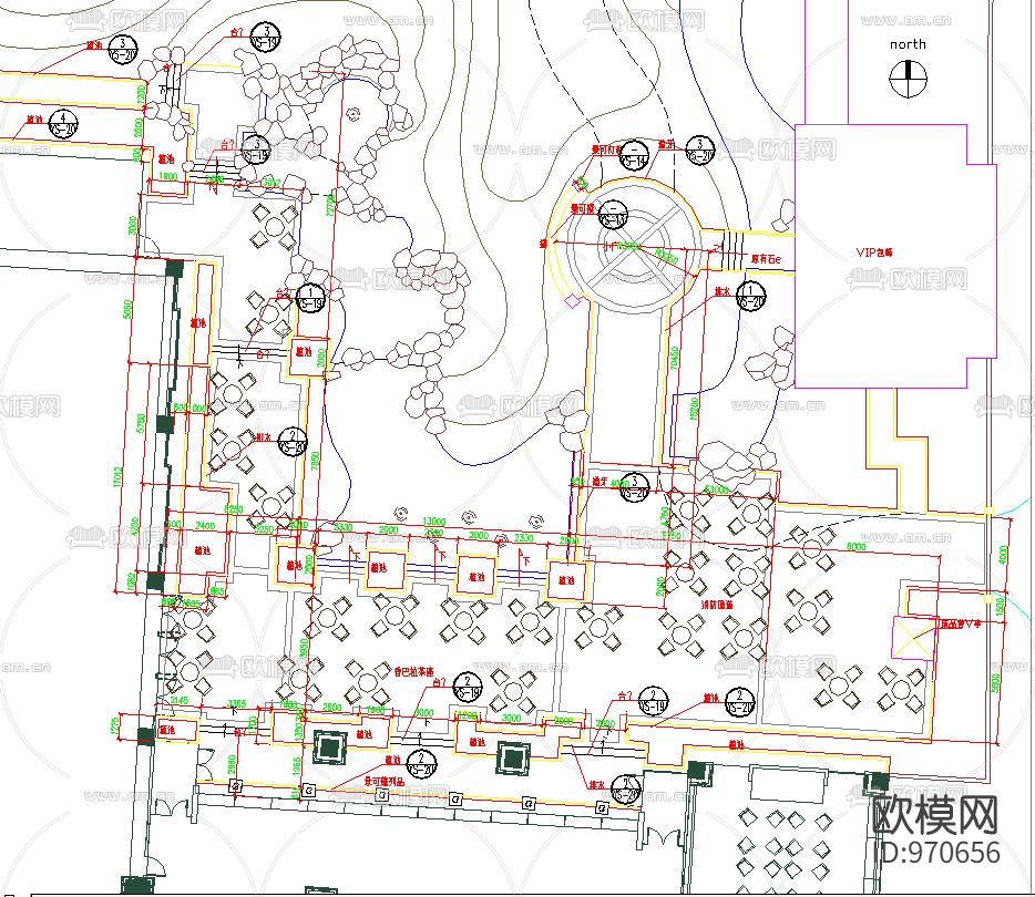北京香格里拉饭店全套景观设计施工图下载（渲染图2）