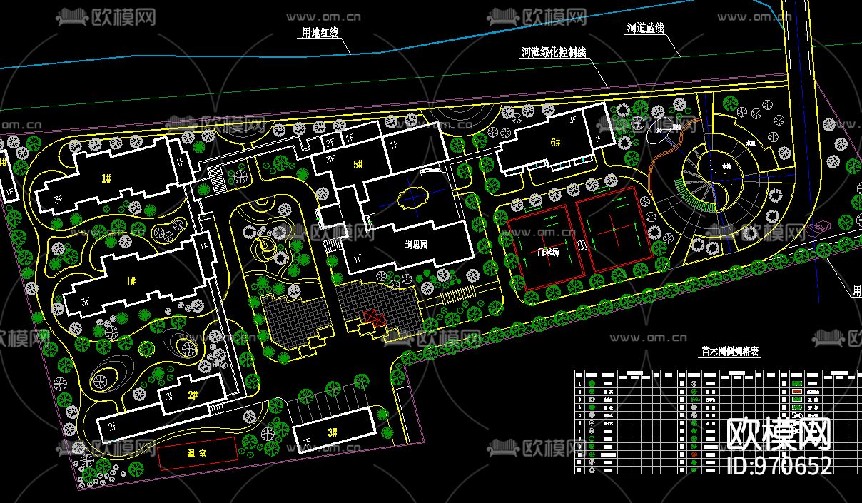 桐乡市老人公寓环境全套施工图下载（渲染图5）