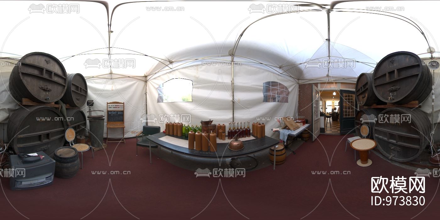 红酒馆酒窖hdr外景贴图下载