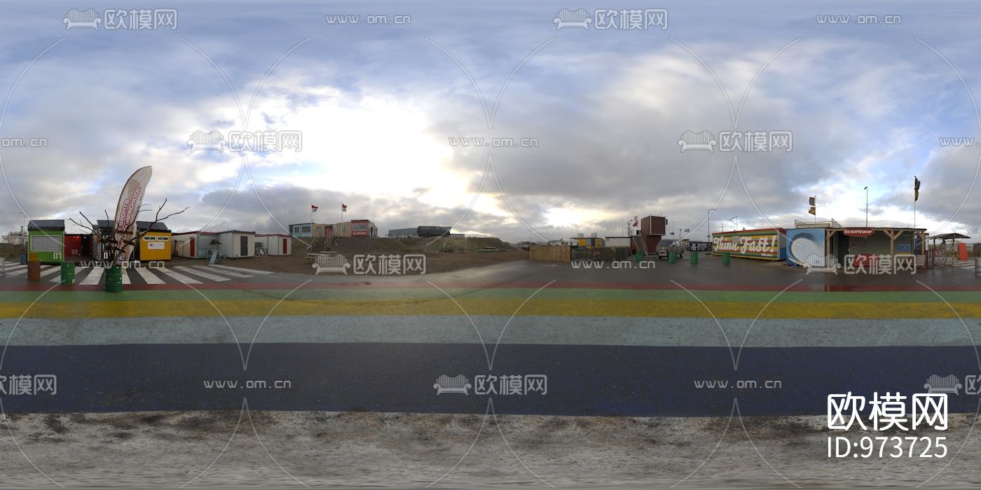 郊外公路风景hdr外景贴图下载