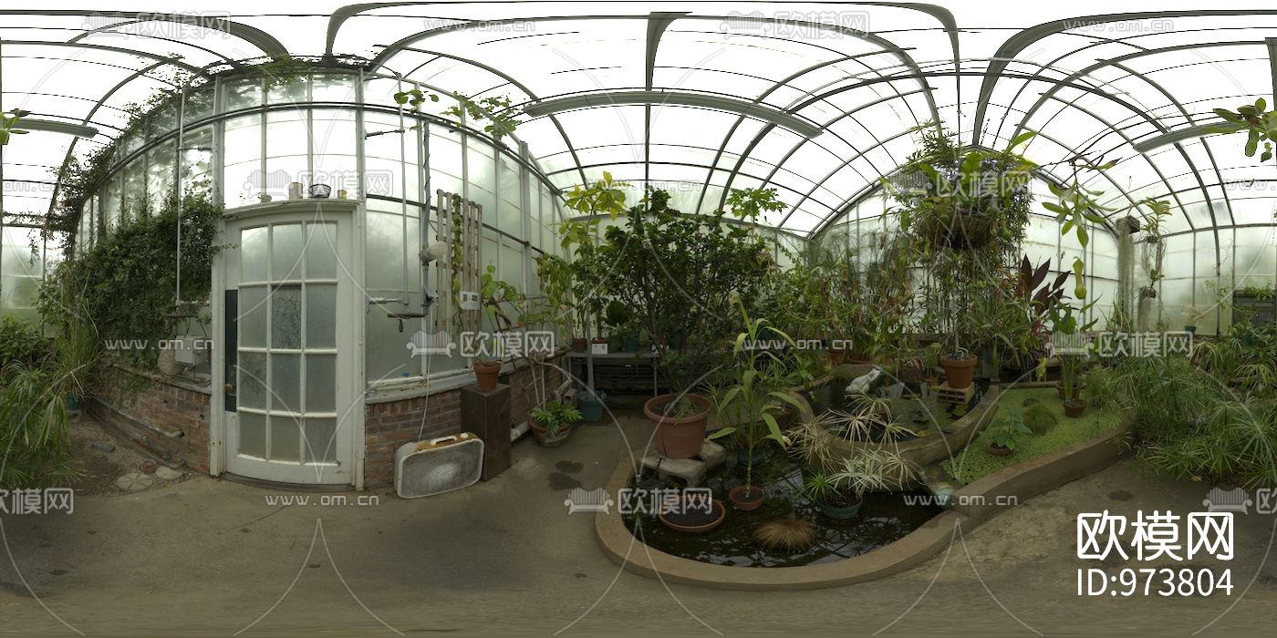温室绿植花园hdr外景贴图下载
