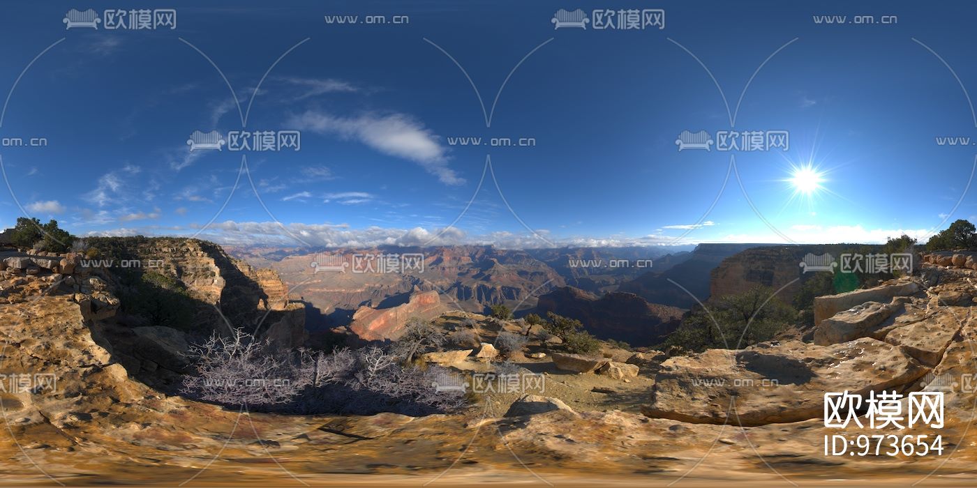 山岳晴空风景hdr外景贴图下载