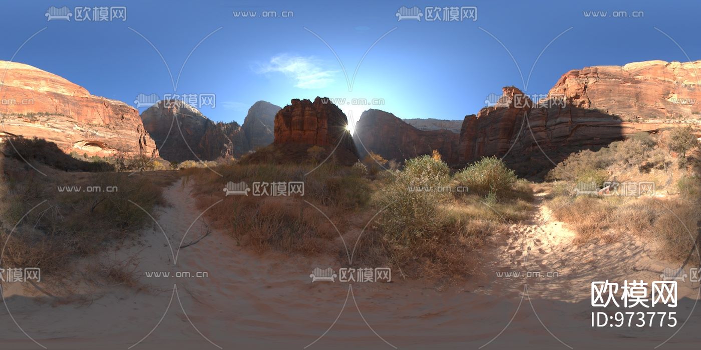 荒野山谷风景hdr外景贴图