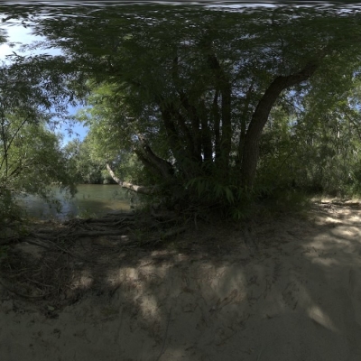  荒郊树林湖畔hdr外景贴图 