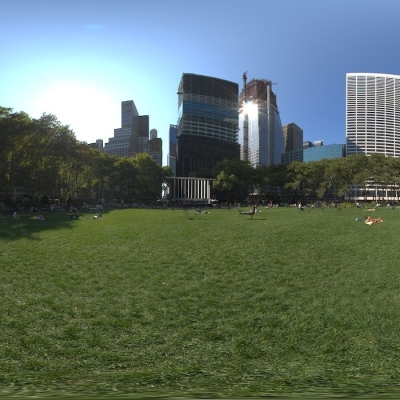  都市公园绿茵草地hdr外景贴图 