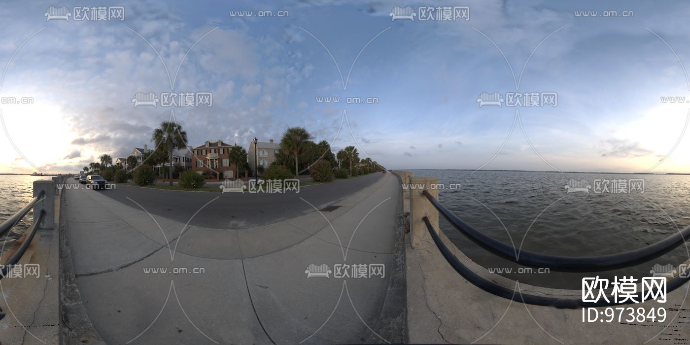 海滨公路hdr外景贴图