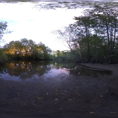  树林沼泽小桥hdr外景贴图 