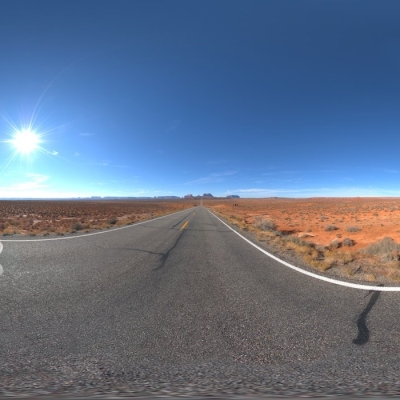  荒漠沙漠公路hdr外景贴图 