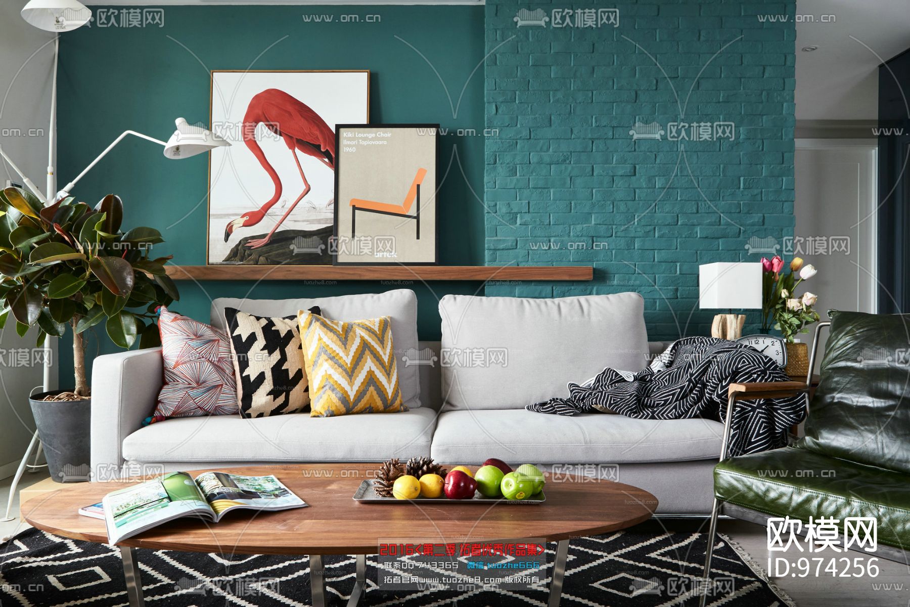 全案家装设计施工图下载（渲染图6）