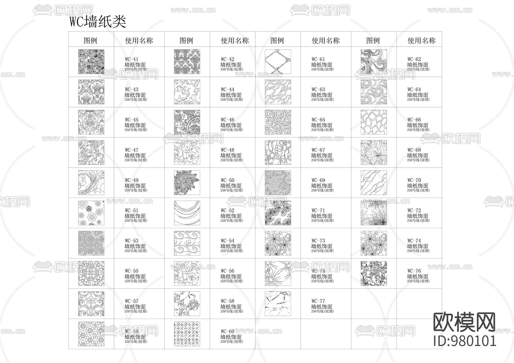 设计院专用CAD填充样式下载（渲染图2）