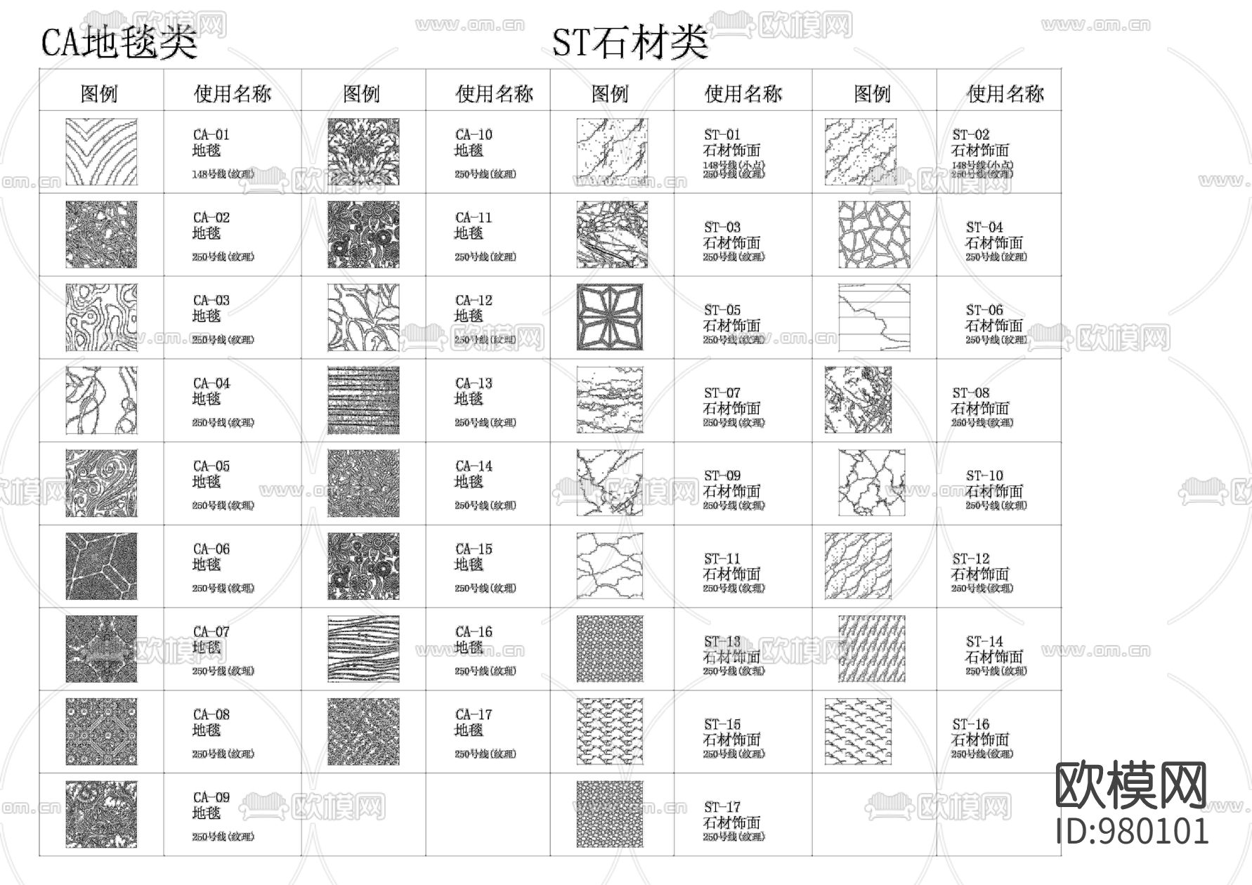 设计院专用CAD填充样式下载（渲染图3）