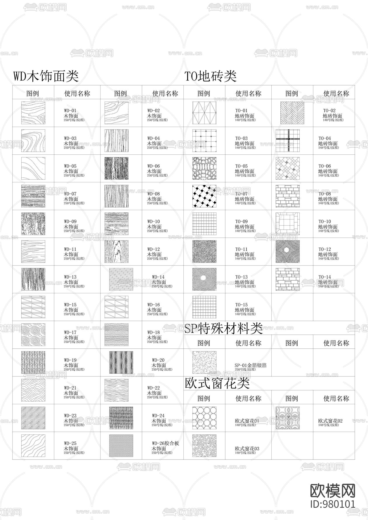 设计院专用CAD填充样式下载（渲染图4）