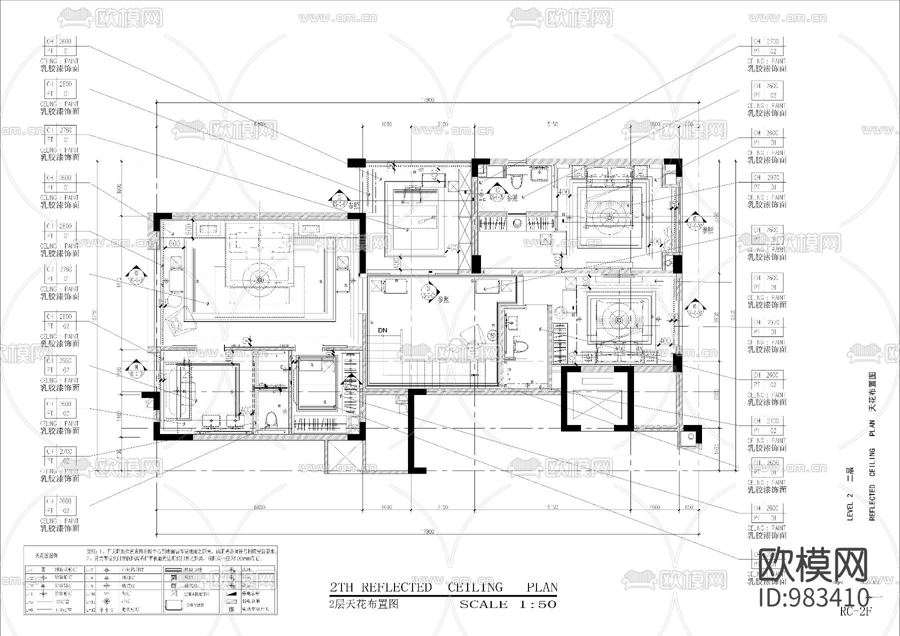 新中式双层别墅室内装修图（含效果）下载（渲染图7）