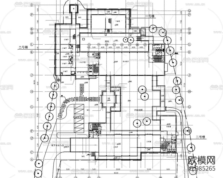南公園立面圖庫下載(渲染圖4)