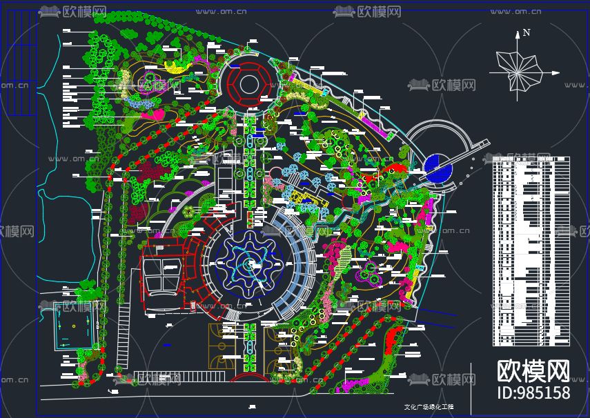 200套园林景观施工图下载（渲染图5）