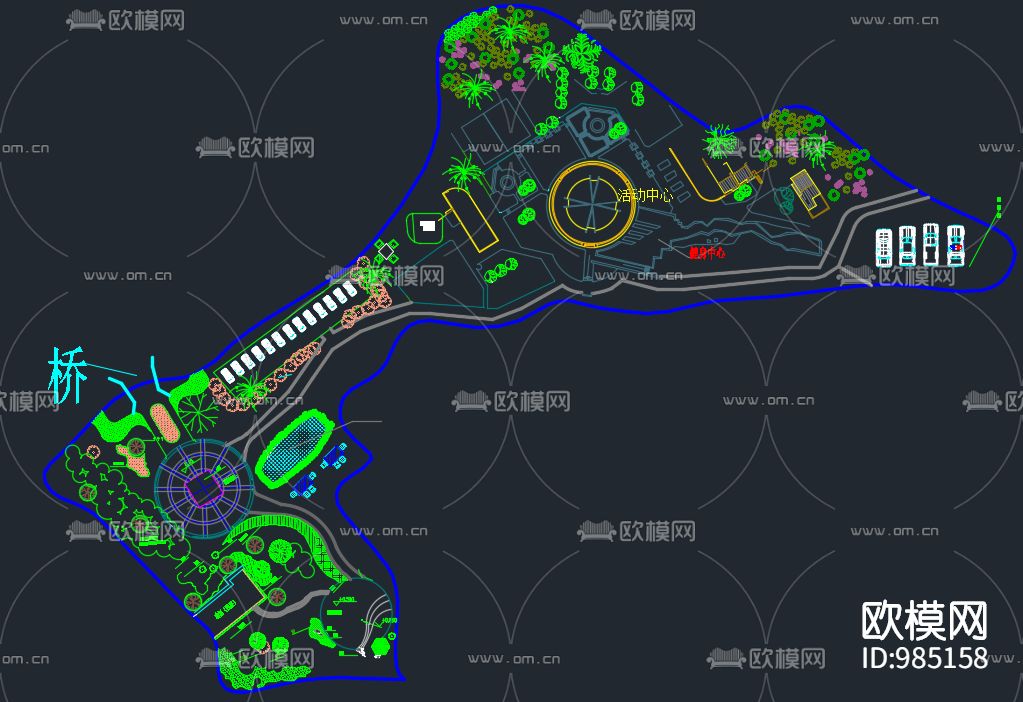 200套园林景观施工图下载（渲染图4）
