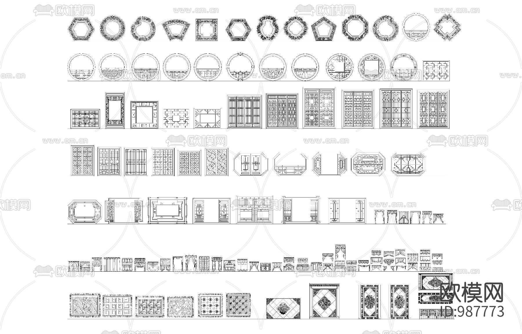 别墅专用CAD图库下载（渲染图5）