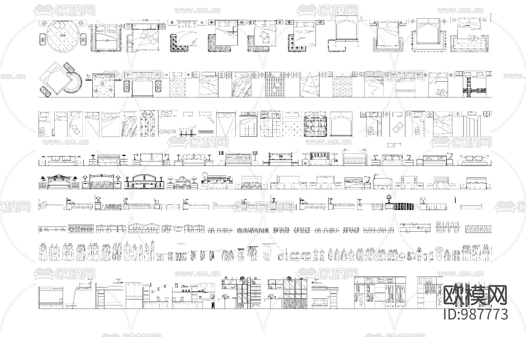 别墅专用CAD图库下载（渲染图6）