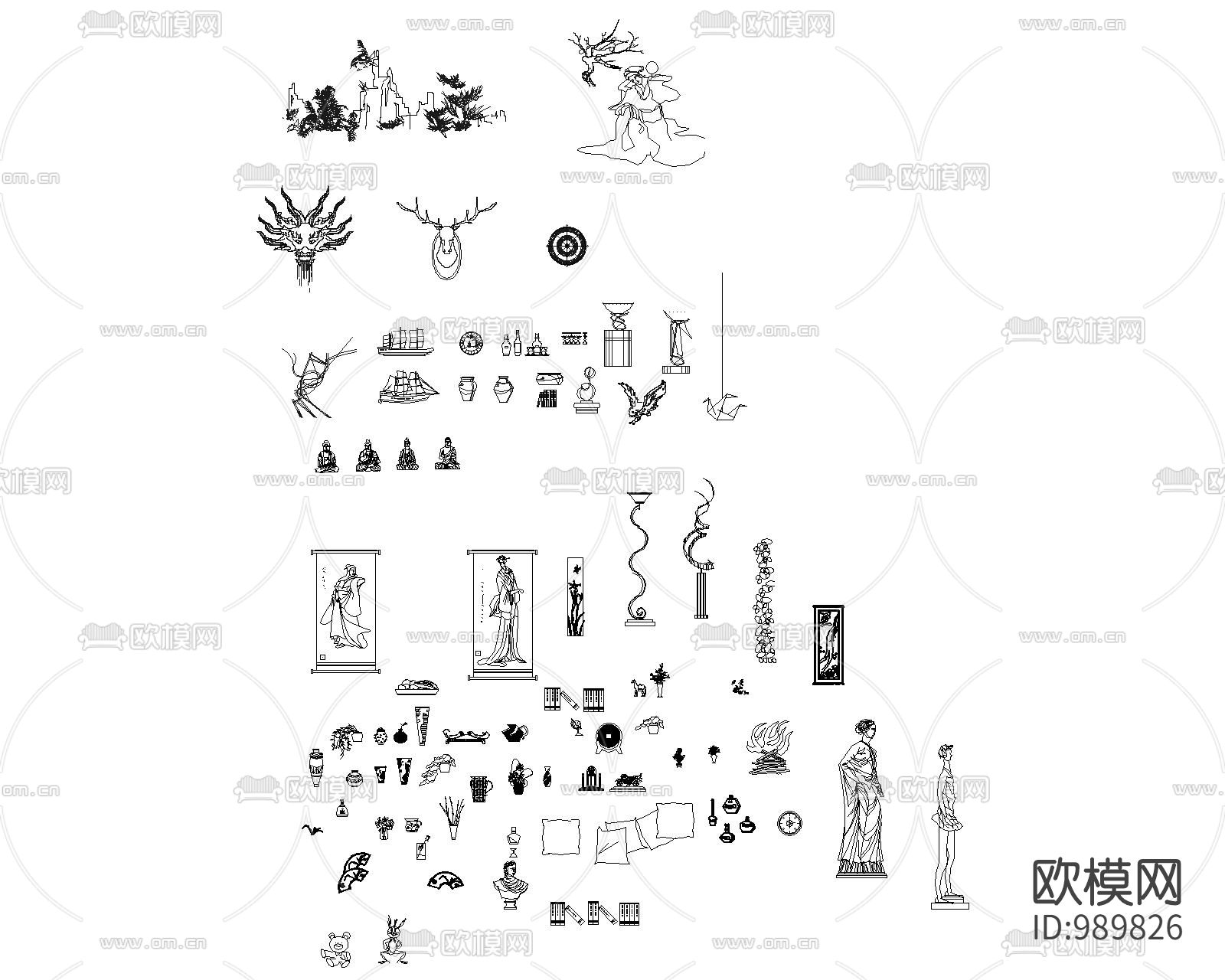 饰品图库下载（渲染图1）