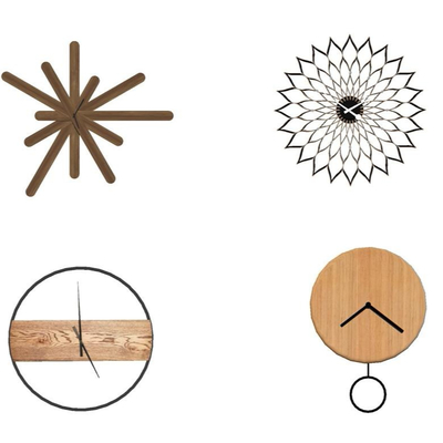  现代装饰挂钟su模型 