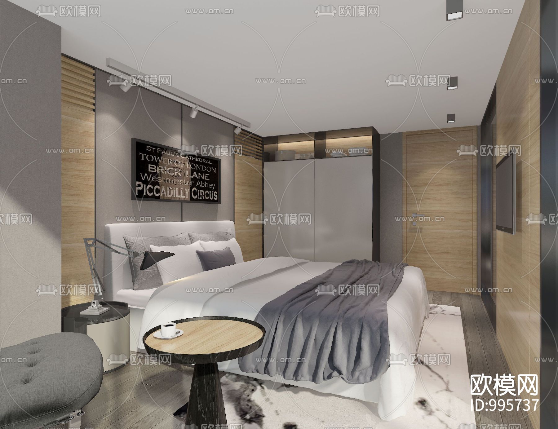 万科5系LOFT样板间室内施工图