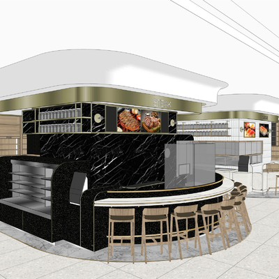  现代超市su模型 