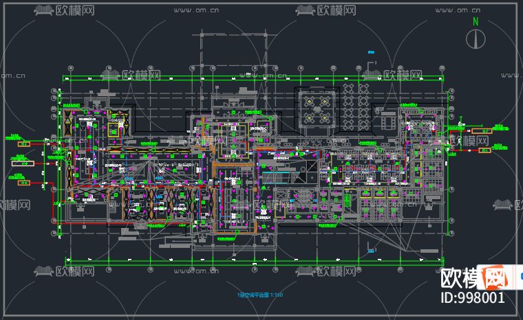 五星级酒店中央空调设计图下载（渲染图6）