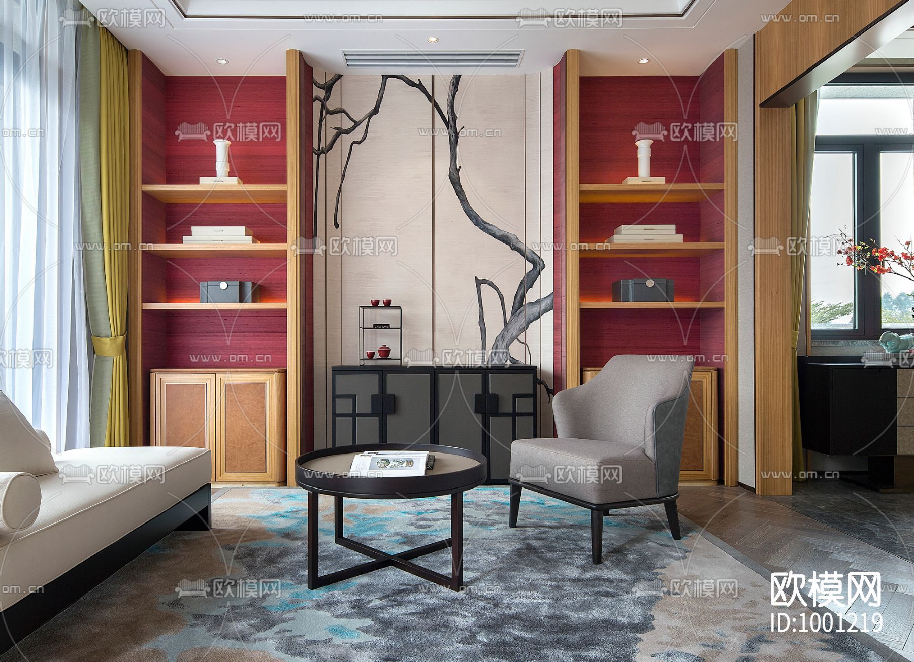 别墅室内施工图下载（渲染图4）