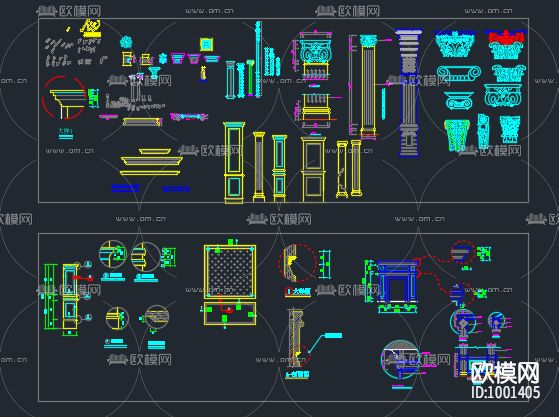 欧式立面图下载（渲染图3）