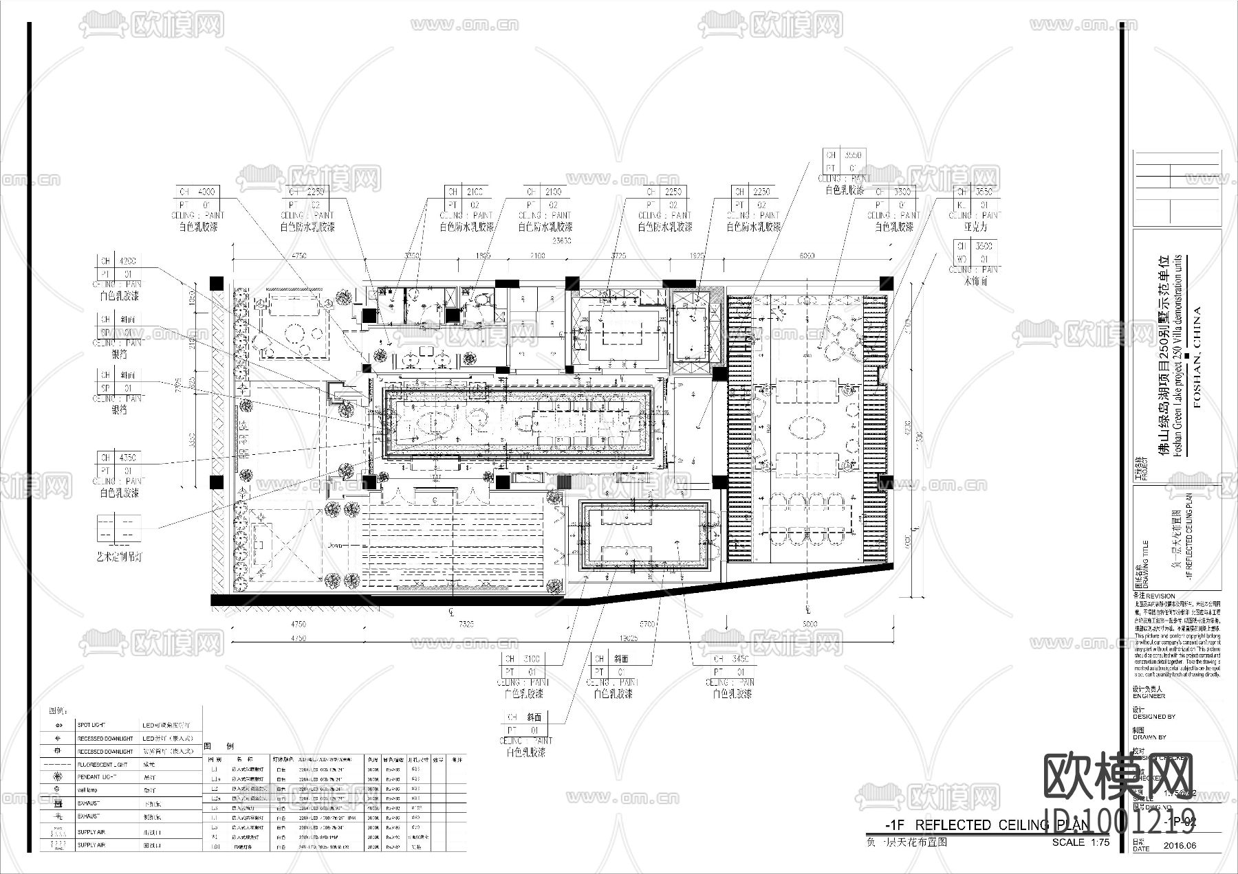 别墅室内施工图下载（渲染图6）