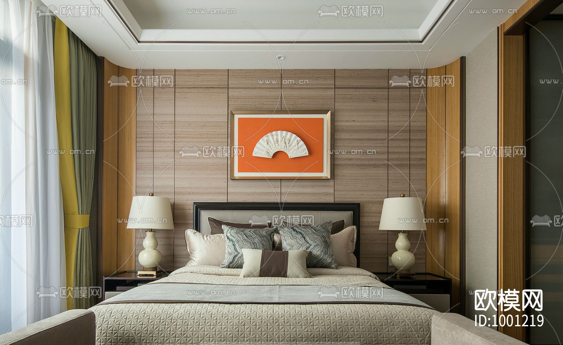 别墅室内施工图下载（渲染图1）