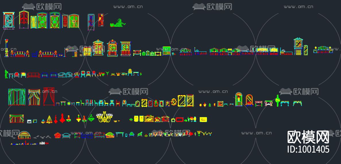 欧式立面图下载（渲染图6）
